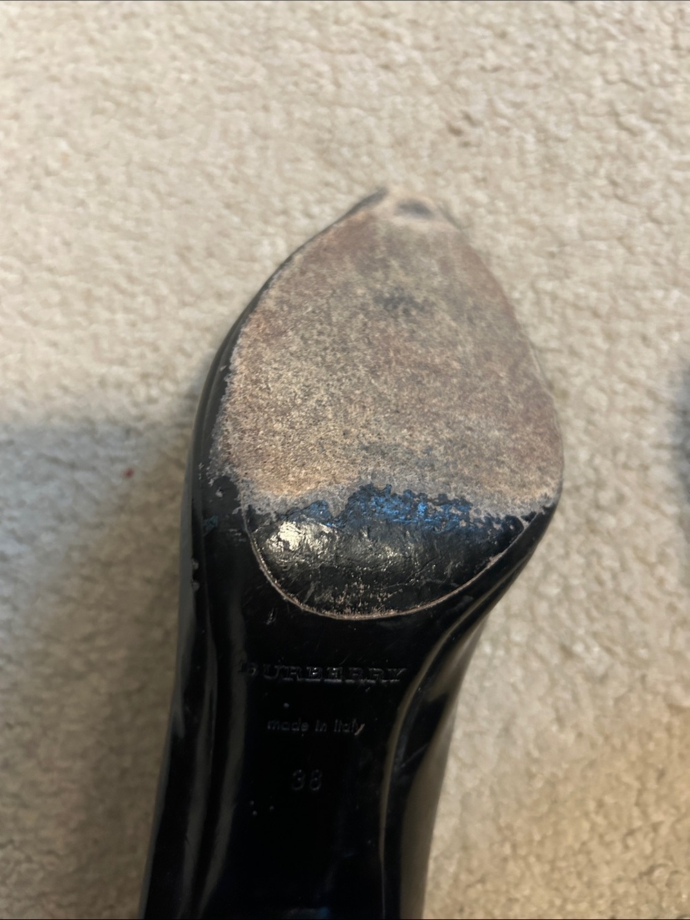 Burberry Vintage Studded Heels Size 38 - Picture 5 of 13
